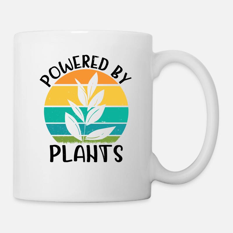 Powered by plants Vegan Vegan Vegan - Mug - white