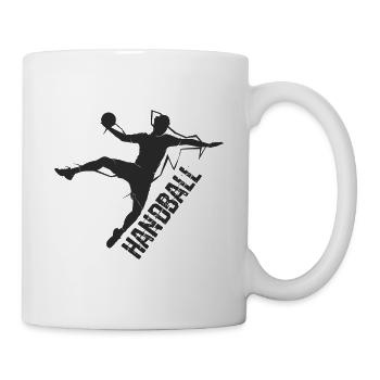 joueur de handball - Mug blanc - blanc - Droite