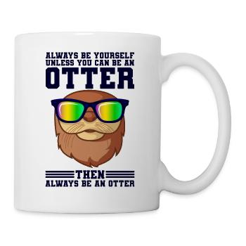 Otter Sonnenbrille - Tasse - Weiß - Rechts