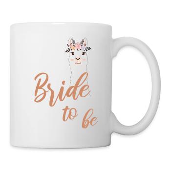 Mariée à être mariée Alpaga Lama JGA bachelorette - Mug blanc - blanc - Droite