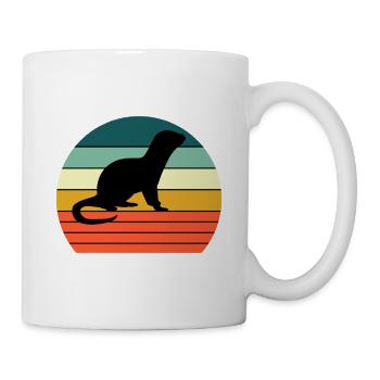 Otter Vintage - Tasse - Weiß - Rechts