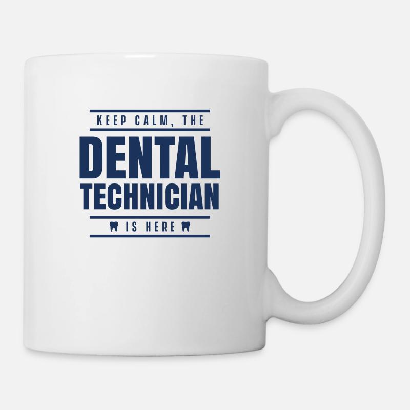 Technicien dentaire d'équipe Technicien dentaire - Mug blanc - blanc
