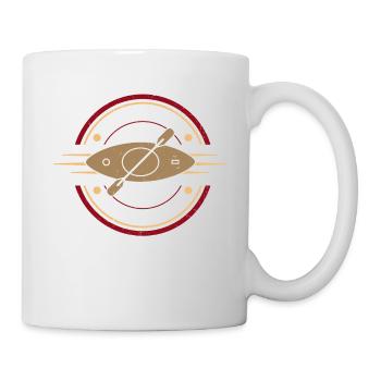 Paddelkanu - Kajak - Tasse - Weiß - Rechts