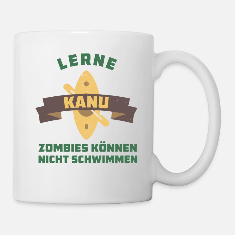 Flusskanu - Kajak - Tasse - Weiß