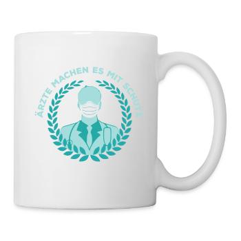 Ärzte Machen Es Mit Schutz - Arzt - Tasse - Weiß - Rechts