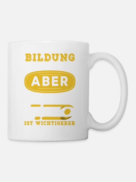 Fliegeneden Fußball - Fußball - Tasse - Weiß