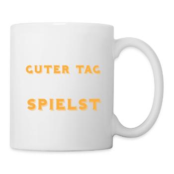 Jeden Tag Ist Ein Guter Tag - Fußball - Tasse - Weiß - Rechts