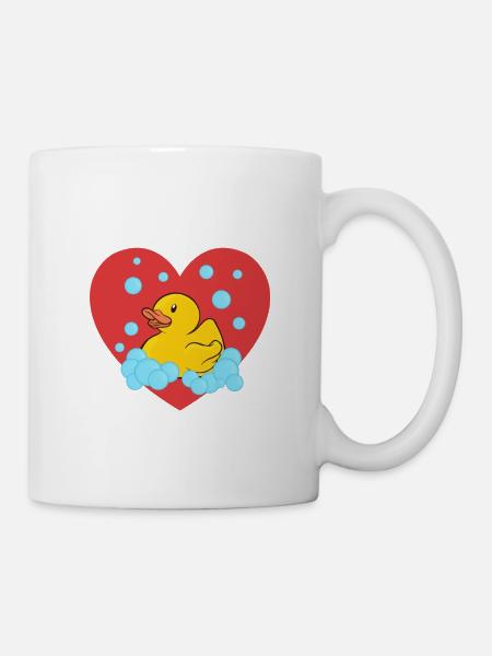 Canard en caoutchouc Canard en caoutchouc - Mug blanc - blanc