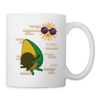 Cadeau paradis des légumes à l'avocat - Mug blanc - blanc - Droite
