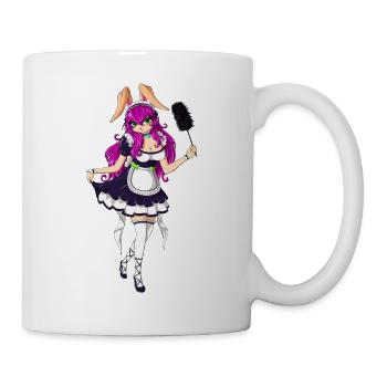 Französisches Hausmädchen Cosplay Kostüm Ageplay - Tasse - Weiß - Rechts
