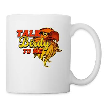 Vögel beobachten, Geschenk Vögel beobachten - Tasse - Weiß - Rechts