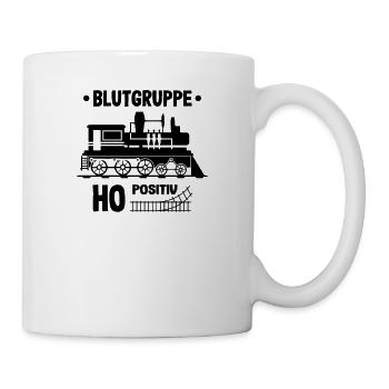 Eisenbahn Zug Modelleisenbahn H0 Blutgruppe Lok - Tasse - Weiß - Rechts