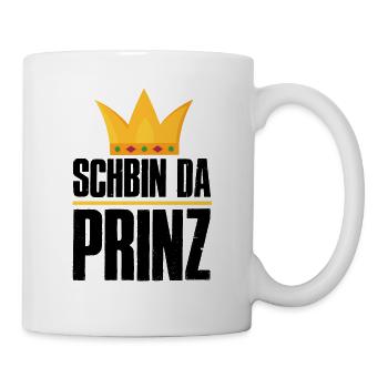 Schbin da Prinz - Tasse - Weiß - Rechts
