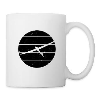 Segelflugzeug - Tasse - Weiß - Rechts