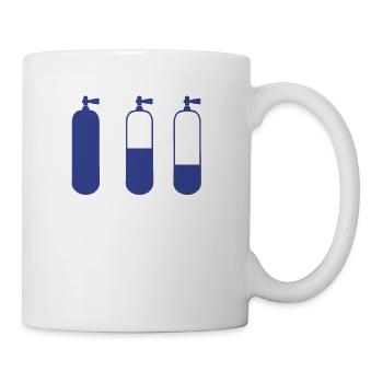 diving cylinders - Mug - white - Right