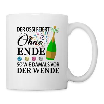 DDR Ossi - Tasse - Weiß - Rechts
