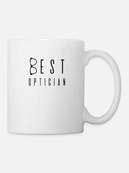 Opticien ophtalmique yeux équipe Opticien Opticien opticien - Mug blanc - blanc