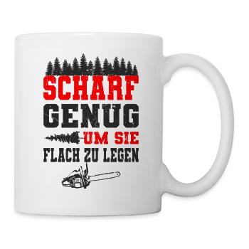 Holzfäller - Tasse - Weiß - Rechts