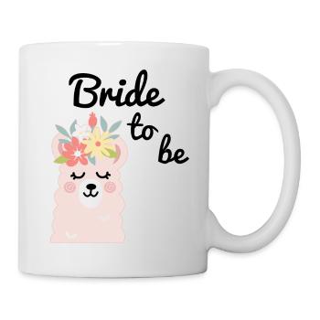 Mariée pour être mariée Alpaga Lama Alpaka JGA Party - Mug blanc - blanc - Droite