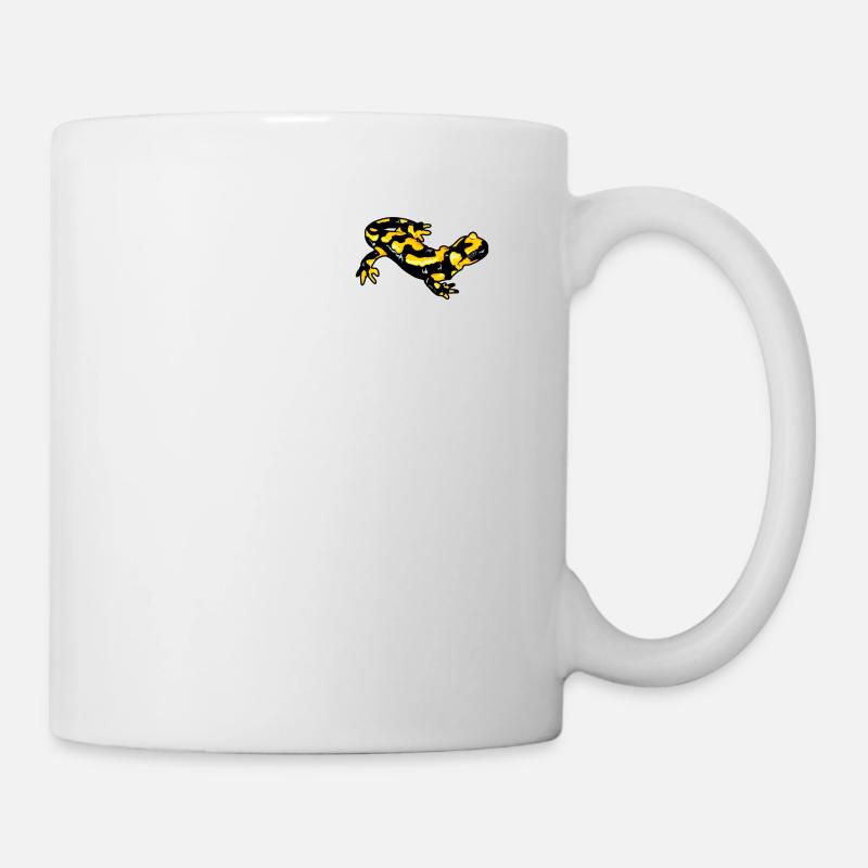 Feuersalamander Logo Echte Salamander Feuermolch - Tasse - Weiß