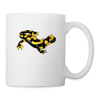 Feuersalamander Real Salamander fire newt Lurch - Mug - white - Right