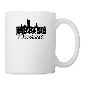 Leipzschor Orschinal Leipziger Original Leipzig - Tasse - Weiß - Rechts