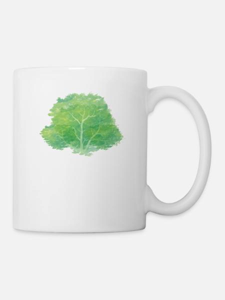 Baum-Tätowierung Tattoo Artist oder Naturliebhaber - Tasse - Weiß