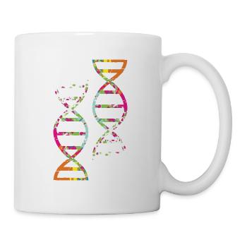 DNA molecule biologist or a geneticist gift - Mug - white - Right