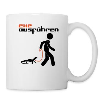 .exe ausführen - Computer Humor - Anwendung Datei - Tasse - Weiß - Rechts