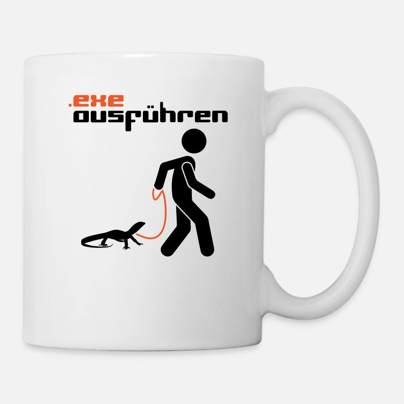 .exe ausführen - Computer Humor - Anwendung Datei - Tasse - Weiß