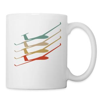 Segelflugzeug - Tasse - Weiß - Rechts
