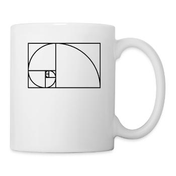 Schnecken Design Fibonacci - Tasse - Weiß - Rechts