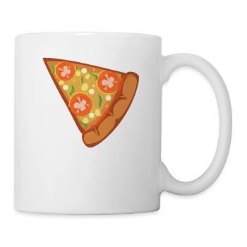 Pizza - Lieblingsessen - Tasse - Weiß - Rechts