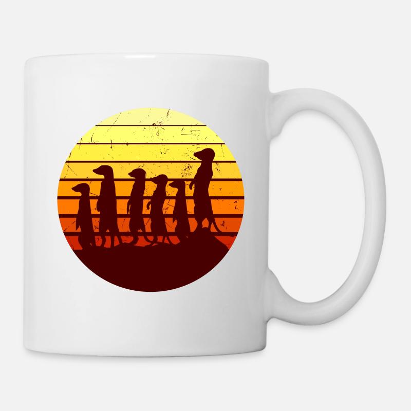 suricates - Mug blanc - blanc