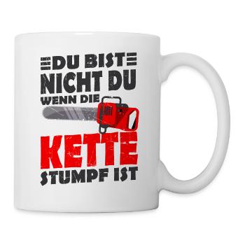 Holzfäller - Tasse - Weiß - Rechts