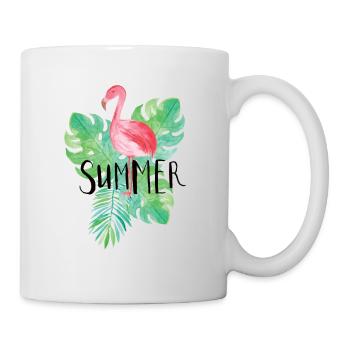 Flamingo - Mug blanc - blanc - Droite