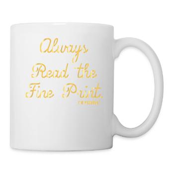 Toujours lire les petits caractères Je suis enceinte enceinte w - Mug blanc - blanc - Droite