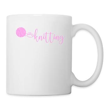 Knitting - Mug - white - Right