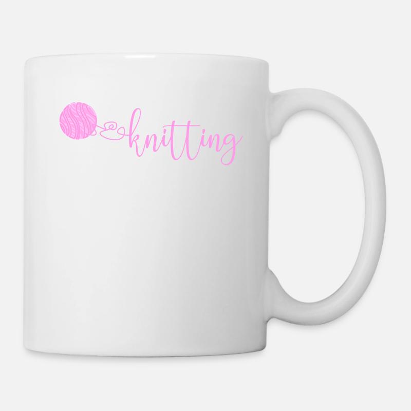 Knitting - Tasse - Weiß