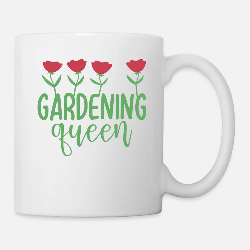 Reine du jardinage - Mug blanc - blanc