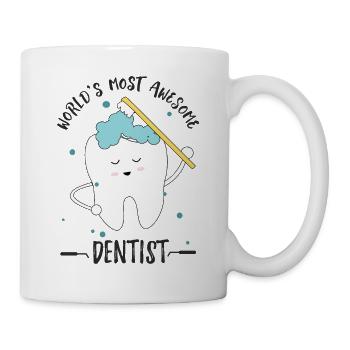 World's Best Dentist Funny - Mug - white - Right