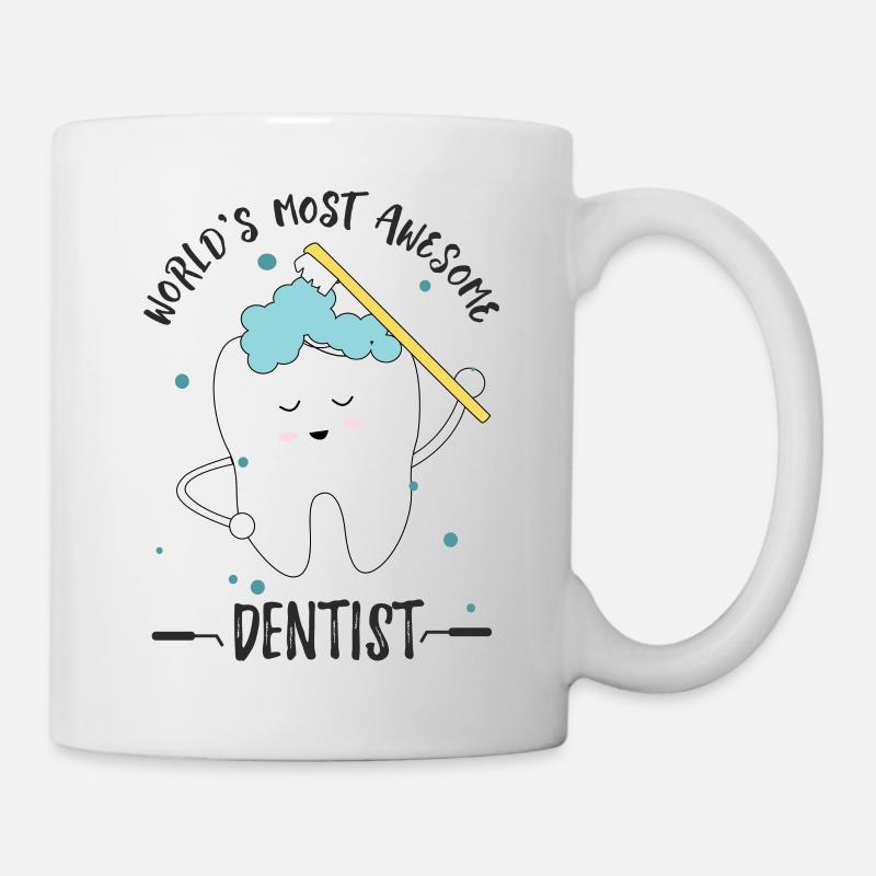 Weltbester Zahnarzt Lustig - Tasse - Weiß
