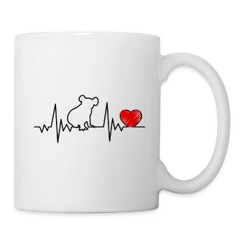 Koala heartbeat - Mug - white - Right