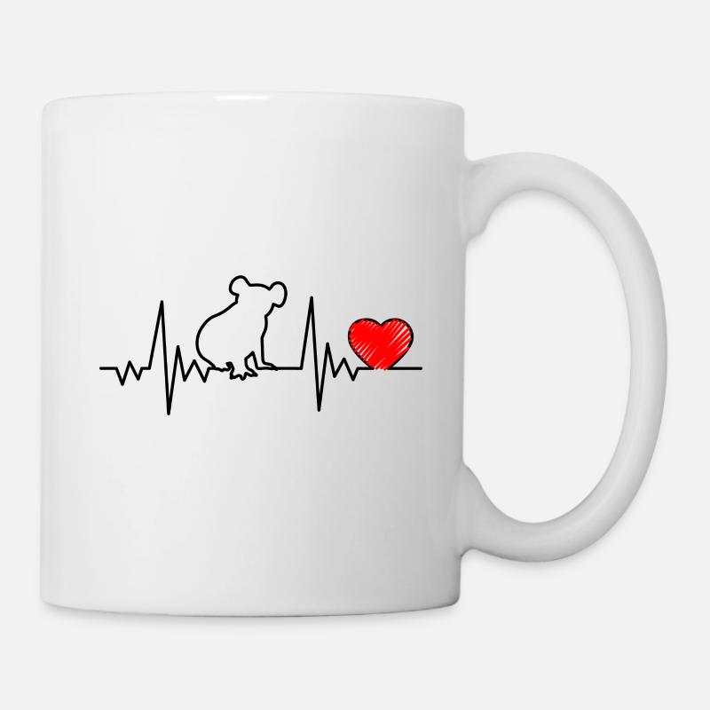 Koala Herzschlag - Tasse - Weiß