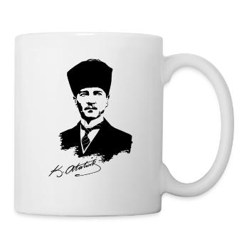 Mustafa Kemal Ataturk father of Turkey - Mug - white - Right