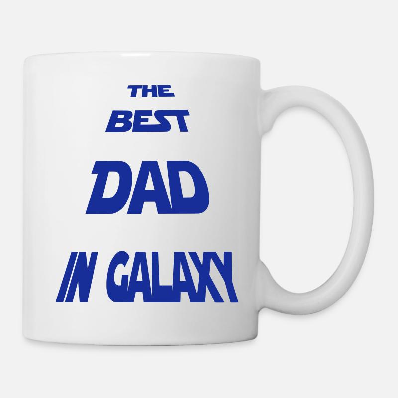 le meilleur DAD de la galaxie (différentes couleurs) - Mug blanc - blanc