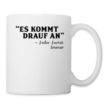 Jura Spruch - Tasse - Weiß - Rechts