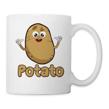 I Am A Potato design, French Fry design, Potato gi - Mug - white - Right
