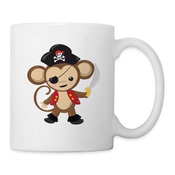 Pirat - Tasse - Weiß - Rechts