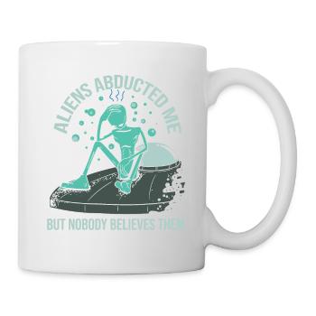 Vaisseau spatial extraterrestre Alien Ufo soucoupe - Mug blanc - blanc - Droite